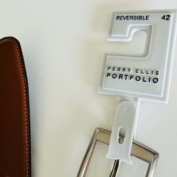 PERRY ELLIS Men's Portfolio NWT Size 42 Reversible Belt - Picture 5 of 7
